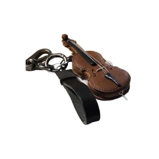 Hergestellter Leder Violin- & Cello-Schlüsselanhänger