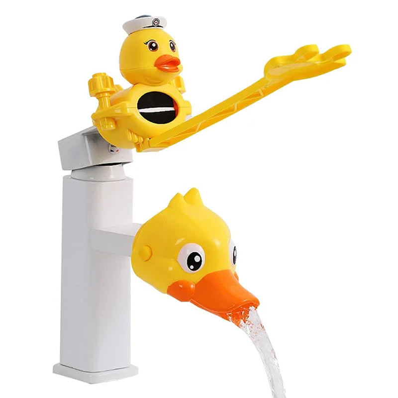 Niedliche kleine gelbe Enten-Wasserhahnverlängerung