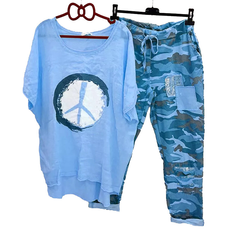 Modische Camouflage Zwei-Teiler