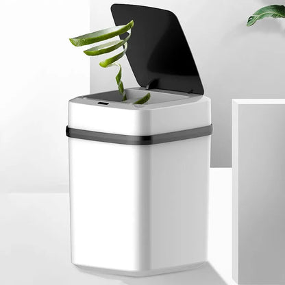Küchenmüllbehälter 13L Badezimmer Touch-Mülleimer im Toiletten Smart Mülleimer Abfallbehälter Staubbehälter Smart Mülltonne Küche