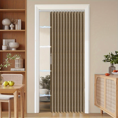 Sandsberg | Bunte magnetische Faltenvorhang – Einfache Dekoration, platzsparender Raumteiler für Zuhause und Geschäft – Lebhaftes künstlerisches Design, maschinenwaschbares Polyester