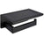 schwarzer quadratischer Toilettenpapier- und Handyhalter aus Edelstahl 304