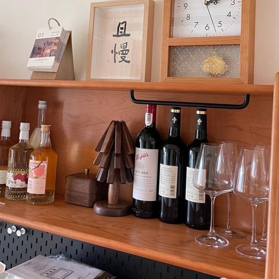 Sandsberg | Schwarznuss Faltbarer Weihnachtsbaum Holzuntersetzer – Kreative hitzebeständige Topfunterlagen & Küchenaccessoires