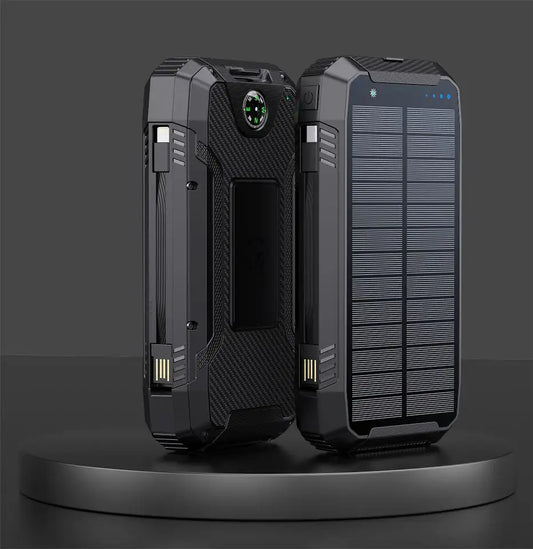 Sandsberg | 30000mAh Solar Ladegerät Kabellos Wasserdicht Power Bank Extern