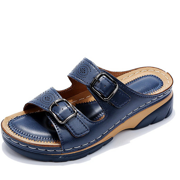 Frau Orthopädische Sandalen aus Leder