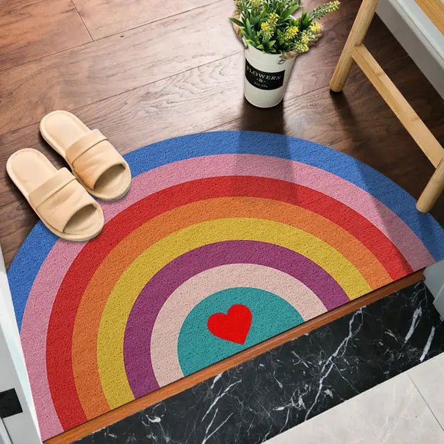 Hellig bunte bedruckte Regenbogen- und Wassermelonen-Türmatte