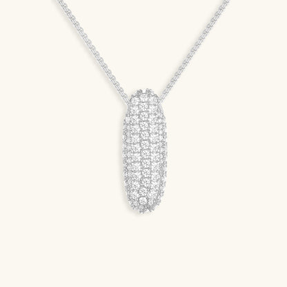 Bubble Initial-Diamant-Halskette