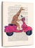 Sandsberg | Giraffe Auf Motorrad Wandkunst