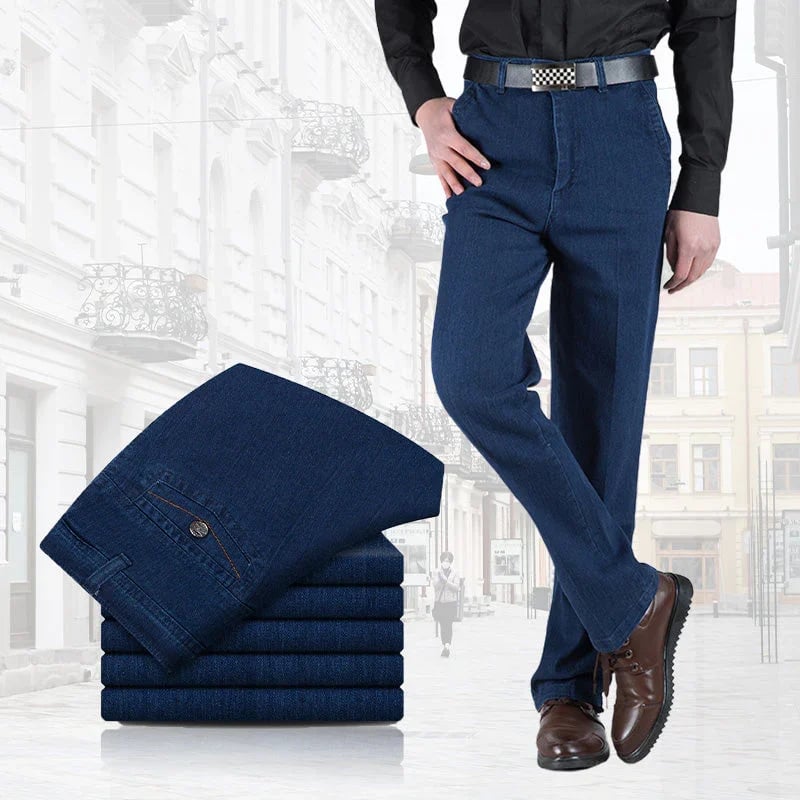 Jeans mit geradem Schnitt und hoher Taille für Herren