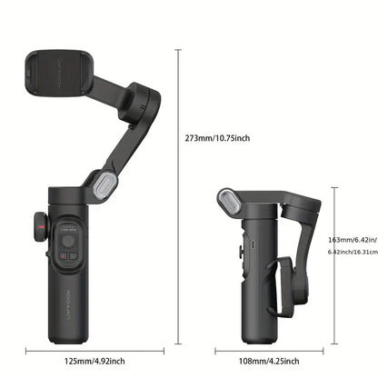 Sandsberg | SmartPro Smartphone Gimbal Stabilizer – Faltbarer 3-Achsen Handheld Stabilizer für iPhone & Android
