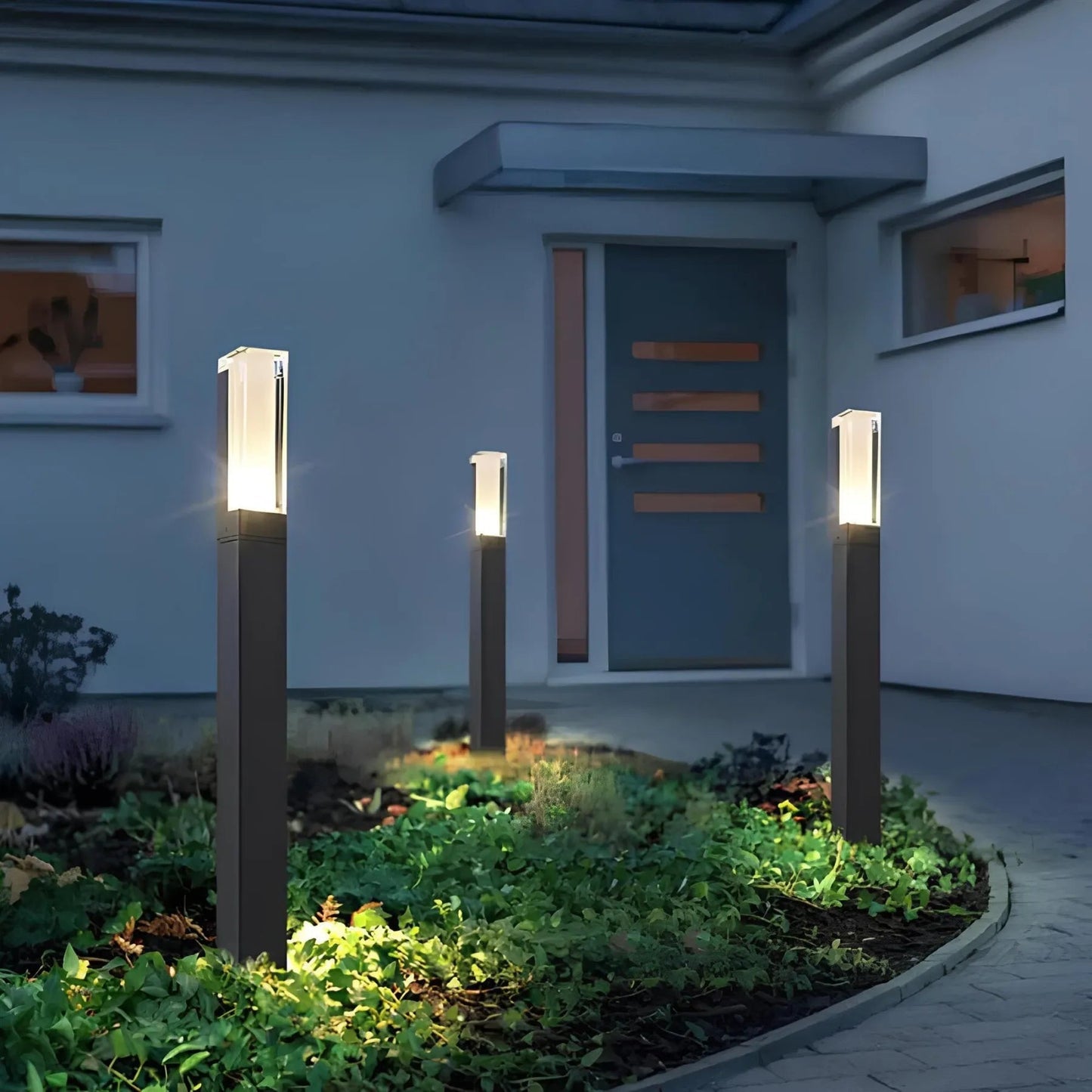 Stylische Außenwandleuchte für Gartenambiente