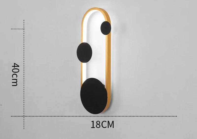 Moderne LED-Wandleuchte im kreativen Design – Dekorative Beleuchtung für Wohnzimmer und Flur