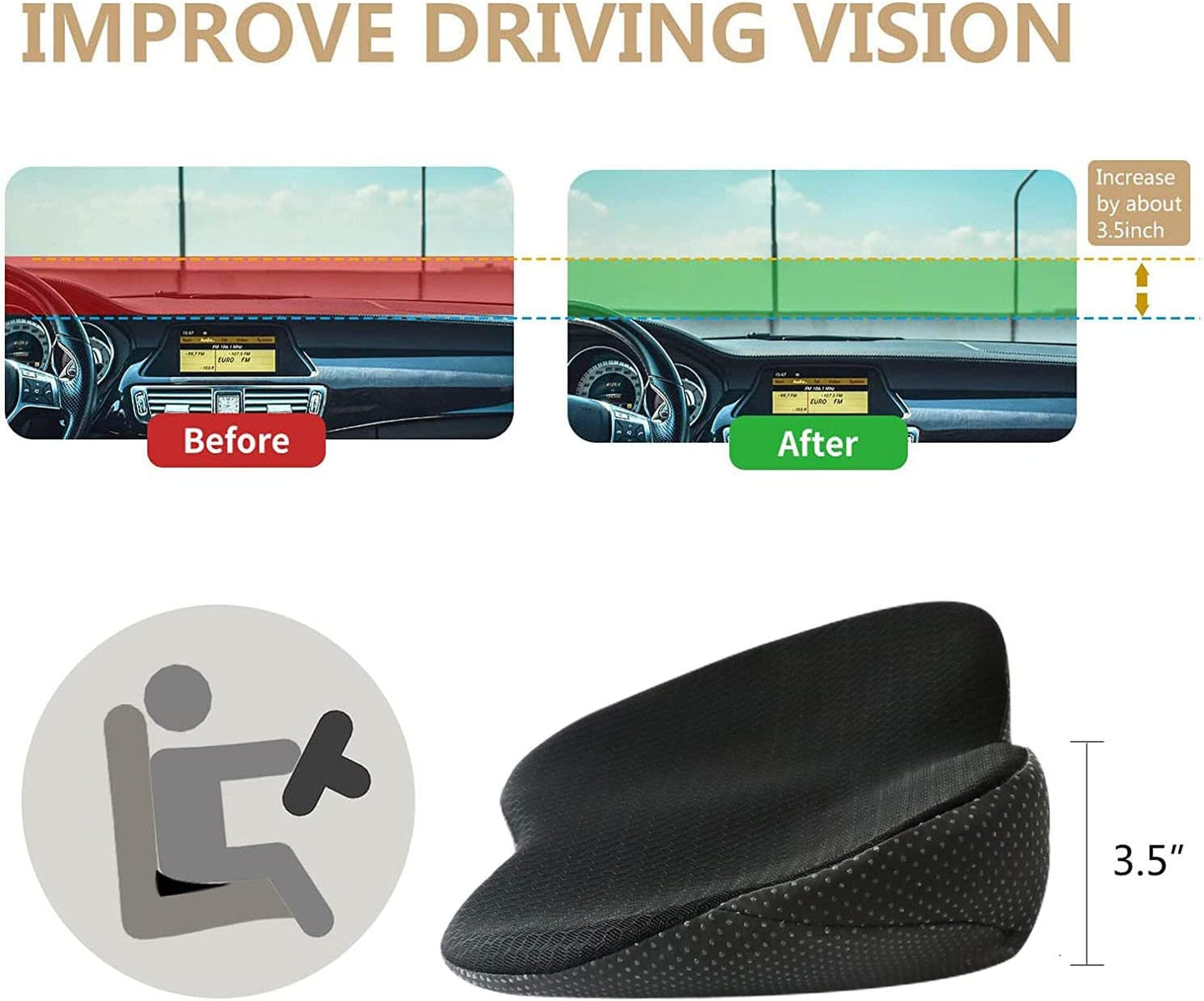 Auto-Sitzkissen für Erwachsene