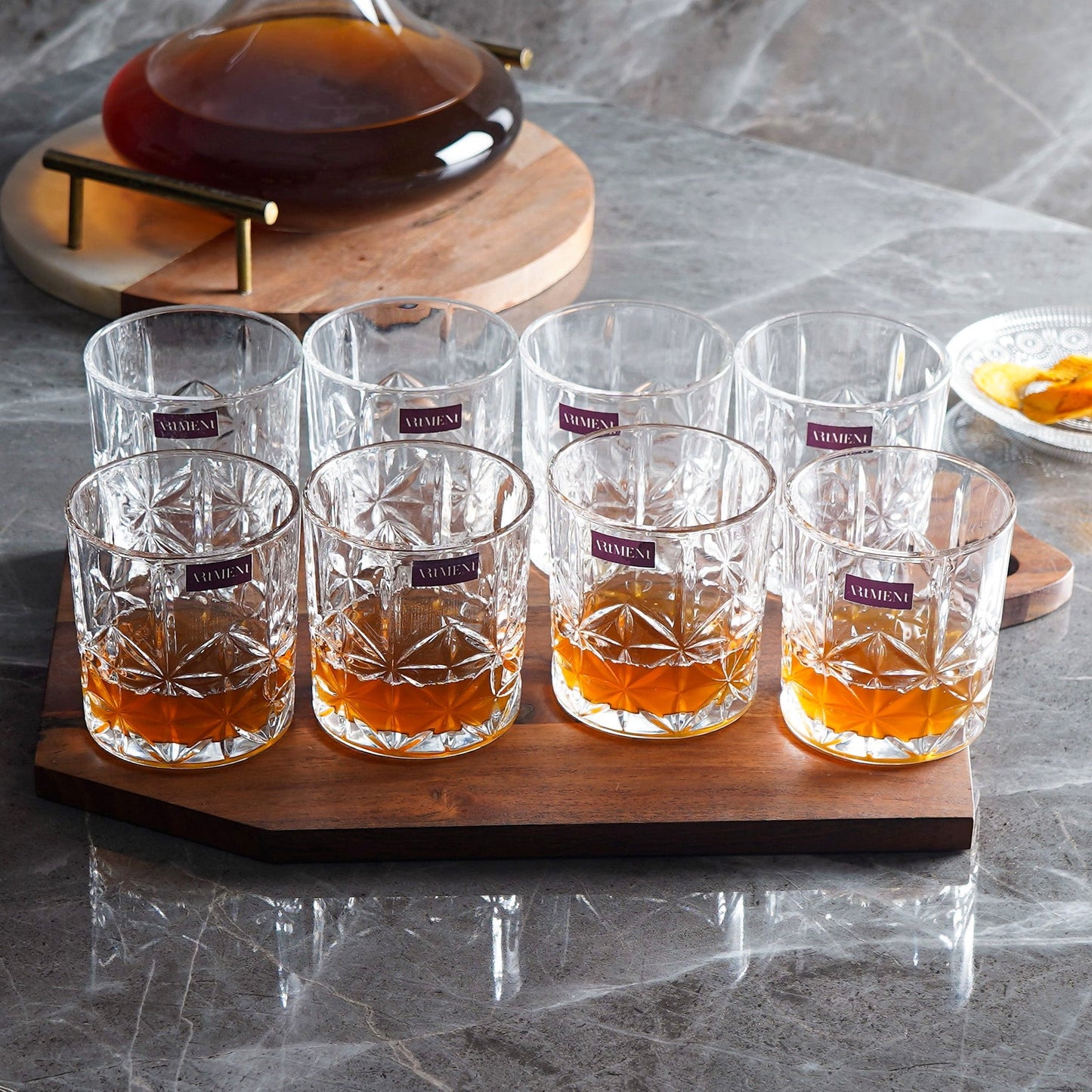 Carved Classics Whiskey Gläser