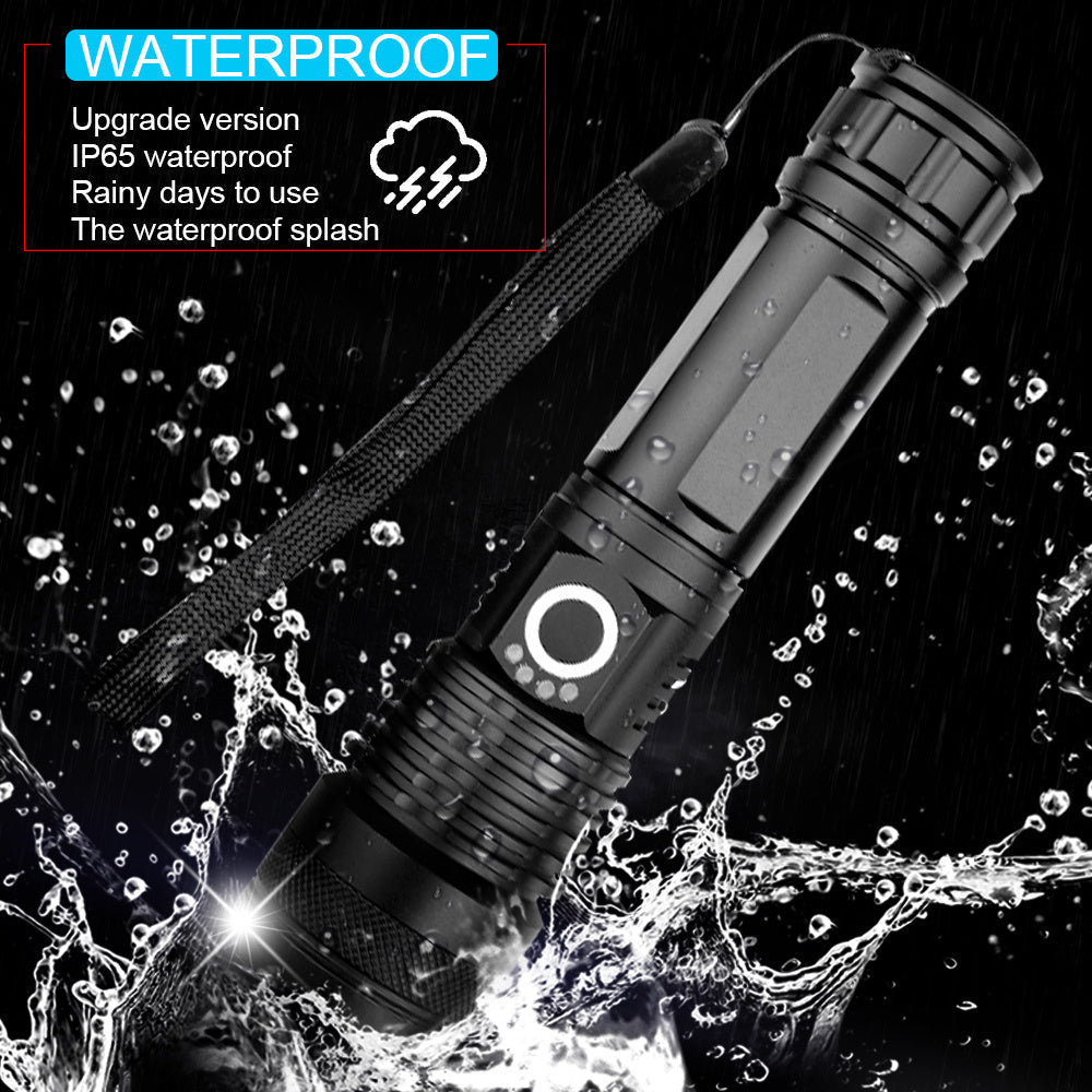 30000-5000 Lumen Hochleistungs-LED wasserdichte Taschenlampe