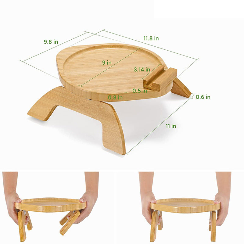 Bambus Sofa Tablett Wohnkultur Tragbares Klapptablett