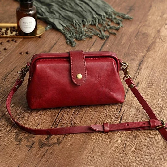 Echtes Leder Retro Handmade Tasche