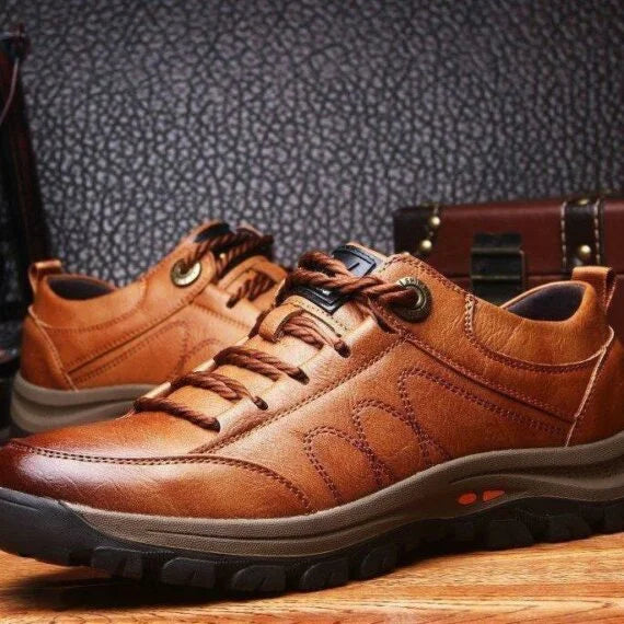 Lässige Schuhe mit handgenähter Fußgewölbeunterstützung und rutschfester, atmungsaktiver Sohle