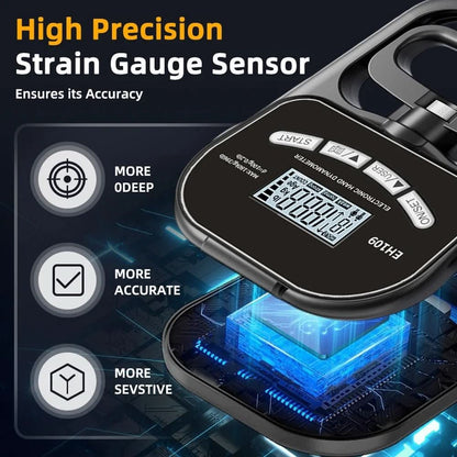 Sandsberg | Präzises tragbares Messgerät zur Messung der Griffkraft bis zu 120 kg