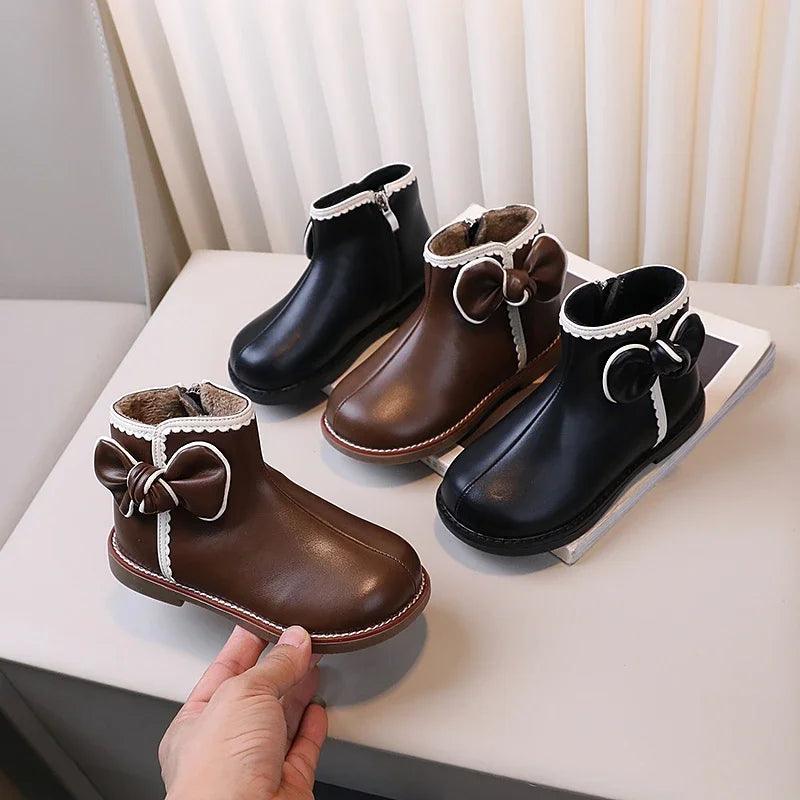 Casual-Schuhe für Mädchen: Süße Bogen-Stiefeletten - TSS289