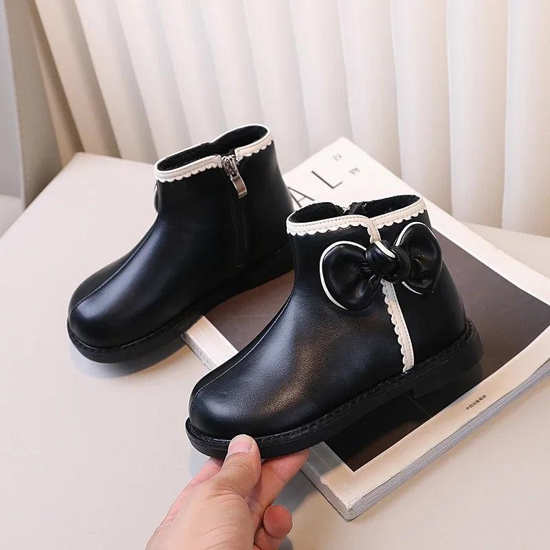 Casual-Schuhe für Mädchen: Süße Bogen-Stiefeletten - TSS289