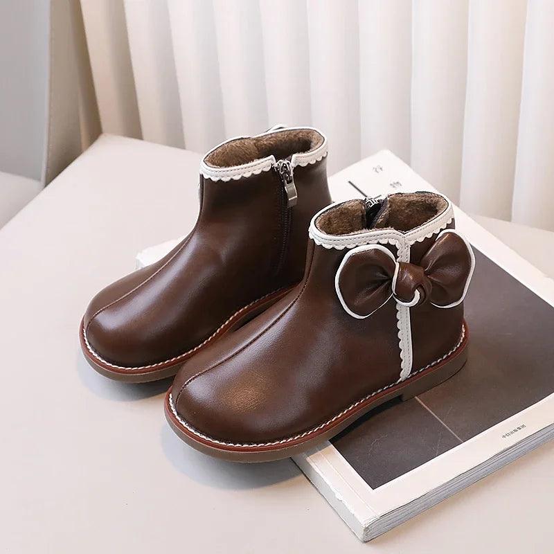 Casual-Schuhe für Mädchen: Süße Bogen-Stiefeletten - TSS289