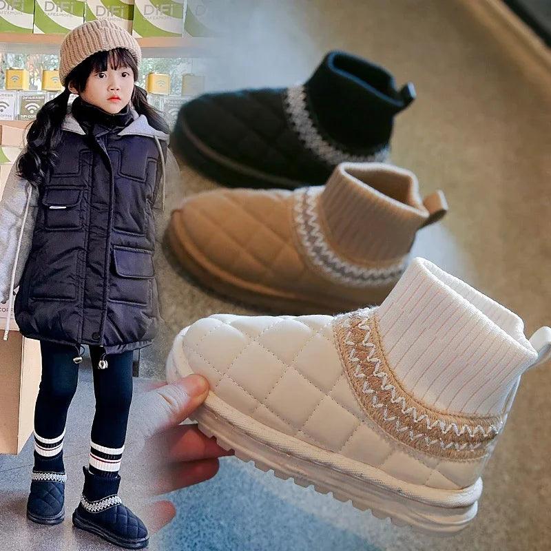 Casual Schuhe - Dicke Fell Knöchel Socken Stiefel - TSS245