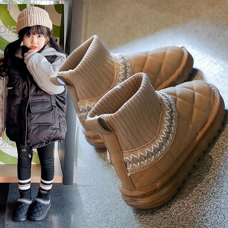 Casual Schuhe - Dicke Fell Knöchel Socken Stiefel - TSS245