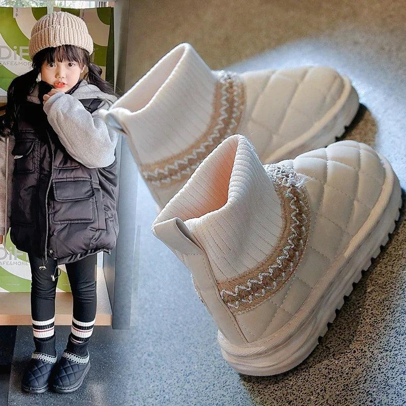 Casual Schuhe - Dicke Fell Knöchel Socken Stiefel - TSS245