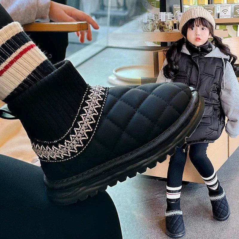 Casual Schuhe - Dicke Fell Knöchel Socken Stiefel - TSS245