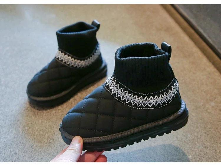 Casual Schuhe - Dicke Fell Knöchel Socken Stiefel - TSS245