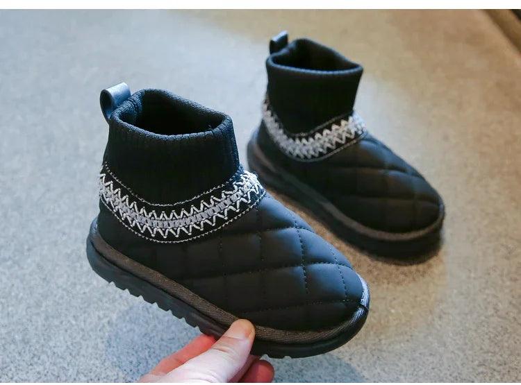 Casual Schuhe - Dicke Fell Knöchel Socken Stiefel - TSS245