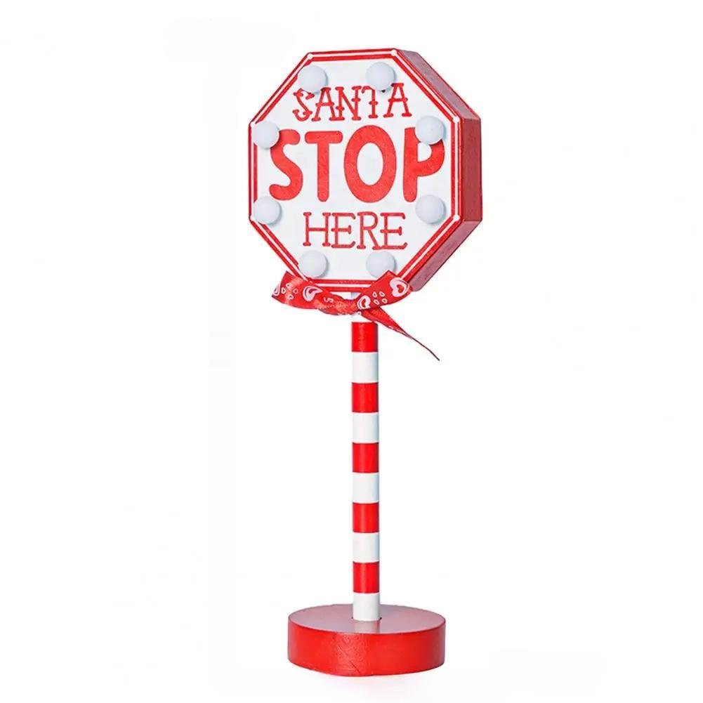 Sandsberg | Weihnachts-LED-Holz-Schreibtischschildlichter – Schaffen Sie eine festliche Atmosphäre für Ihre Feiertagsfeiern