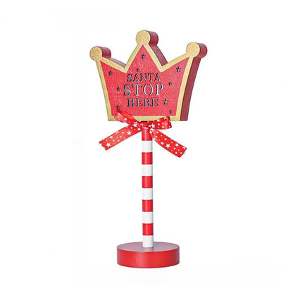 Sandsberg | Weihnachts-LED-Holz-Schreibtischschildlichter – Schaffen Sie eine festliche Atmosphäre für Ihre Feiertagsfeiern