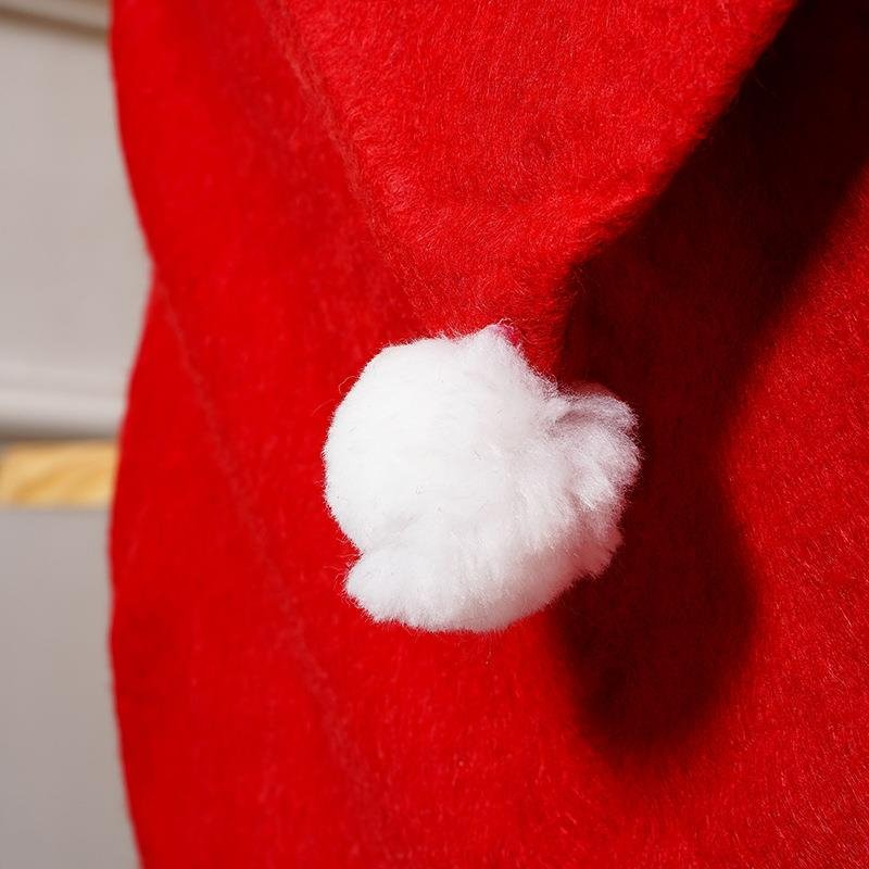 Sandsberg | Weihnachtsmann-Hut Stuhlbezüge - Feste Stuhl Eleganz - 4-teiliger Satz