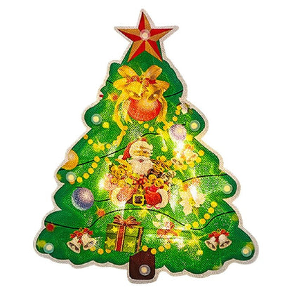 Sandsberg | Weihnachtsfensterhängelichter - Batteriebetriebene erleuchtete Weihnachtsdekorationen