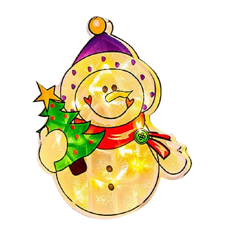 Sandsberg | Weihnachtsfensterhängelichter - Batteriebetriebene erleuchtete Weihnachtsdekorationen