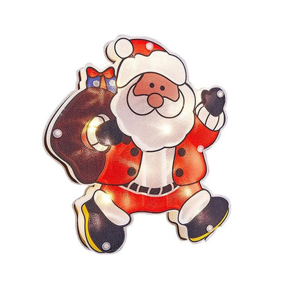 Sandsberg | Weihnachtsfensterhängelichter - Batteriebetriebene erleuchtete Weihnachtsdekorationen