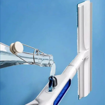 Sandsberg | CleanView 3-in-1 Fensterwischer – Eingebauter Sprühmechanismus, Mikrofasertuch-Reinigung & streifenfreier Glanz