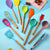 Buntes Silikon-Utensilien-Set