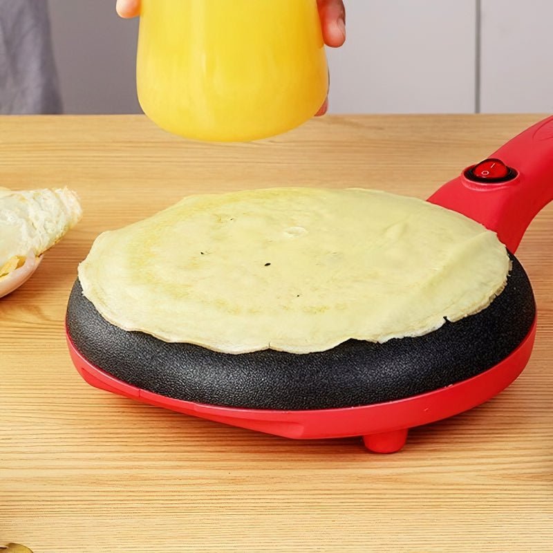 Elektrische Crêpes-Pfanne für perfekte, gleichmäßige Ergebnisse – Antihaftbeschichtung und einfache Bedienung