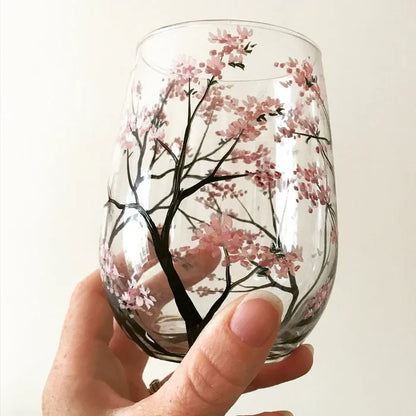 Sandsberg | Weinglas Four Seasons Tree - handgemalte Kunst