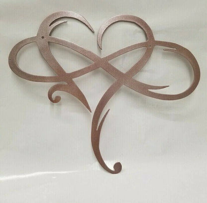 Endless Heart - Stahl Wanddekoration Metall Wandkunst