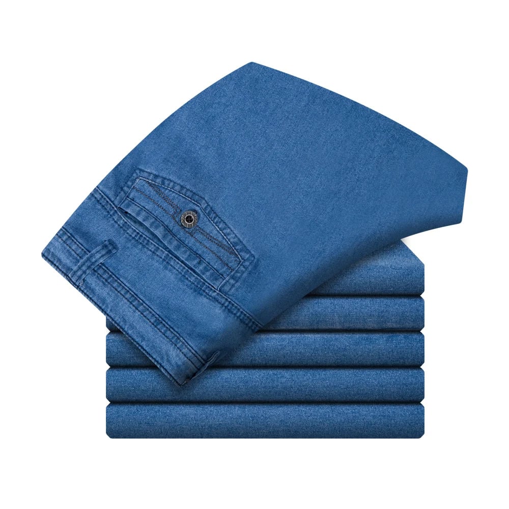 Jeans mit geradem Schnitt und hoher Taille für Herren