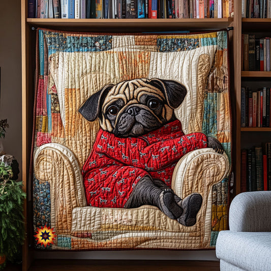 Fauler Mops Steppdecke