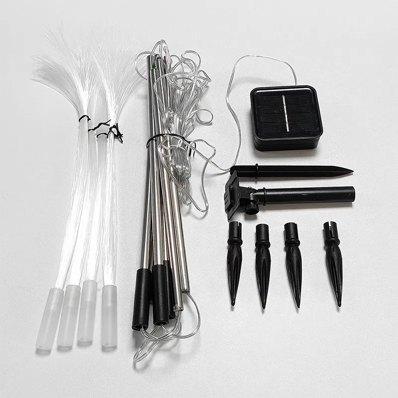 Sandsberg | Solar Gartenleuchte mit Farbwechsel – LED Rasenlicht für Garten & Terrasse, Feuerwerk Design