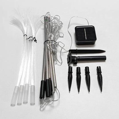 Sandsberg | Solar Gartenleuchte mit Farbwechsel – LED Rasenlicht für Garten & Terrasse, Feuerwerk Design