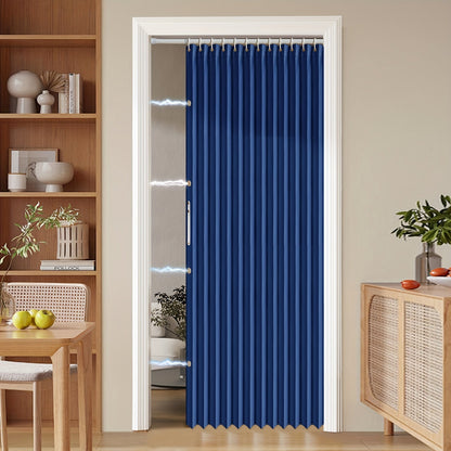 Sandsberg | Bunte magnetische Faltenvorhang – Einfache Dekoration, platzsparender Raumteiler für Zuhause und Geschäft – Lebhaftes künstlerisches Design, maschinenwaschbares Polyester
