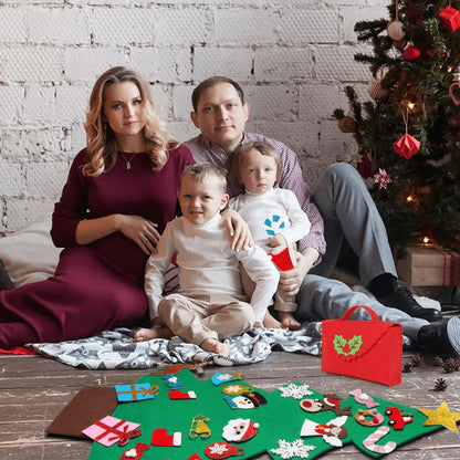 Sandsberg | DIY Filz Weihnachtsbaum mit Zubehör - Fröhliche Weihnachtsdekorationen für Zuhause