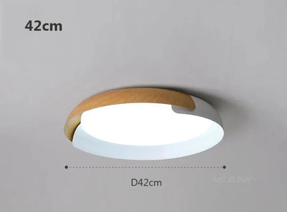 Moderne Deckenleuchte mit Holzmuster – Stilvolle LED Beleuchtung für Wohnzimmer